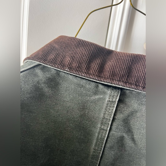 VTG Carhartt Arctic Jacket Quilt Lined Mens Large C26 MOS Green - Picture 14 of 15